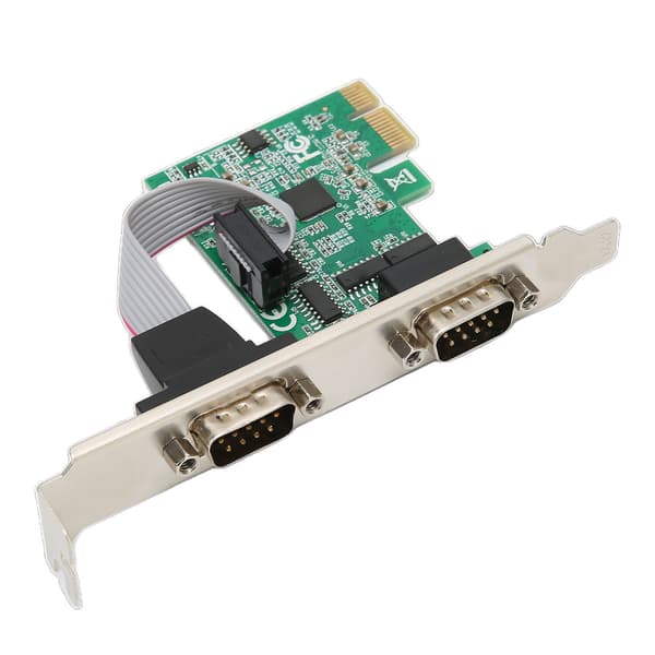 PCIE Serielt Kort Minus40 til 85℃ 2 Port PCI Express X1 til DB9 COM RS232 Konverter Adapter Controller til Windows