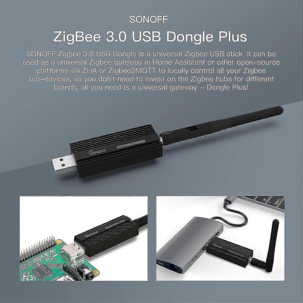 Zigbee 3.0 Usb Dongle Plus, Ti Cc2652p Koordinator, Universell Usb Zigbee Hub, Zigbee Gateway För Home Assistant Shlm G