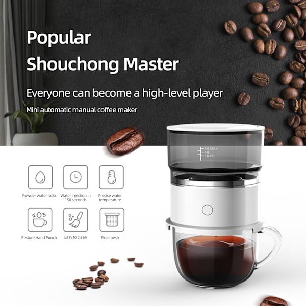 Mini kaffetrakter for utendørsreiser Camping Bærbar manuell drypptrakter