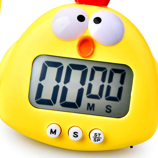 Animal Timer Student Magnetic Digital 100 Minutes Timing Countdown Timer with Battery for Kitchen Cute Chick