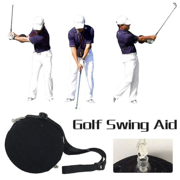 Golfswing-trænerbold med smart oppustelig, Assist Correction Training black