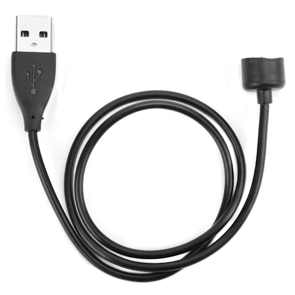 Magnetisk suge USB-oplader Adapter Kabel Opladningsdock til Xiaomi Band 5 Sportsarmbånd Sort
