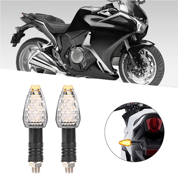 1 par 10 LED blinkers indikatorlampa Lampa Tillbehör Universal för motorcykel ATV användning