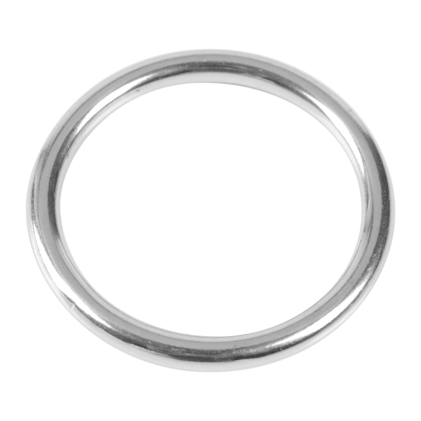 304 Stainless Steel Welded O Ring (05035 Line Dia. 5mm * Inner Dia. 35mm) Diving Pet Accessory