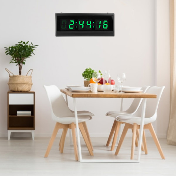 Moderne LED digital vægur med evighedskalender til hjemmet indretning i soveværelset 100-240V