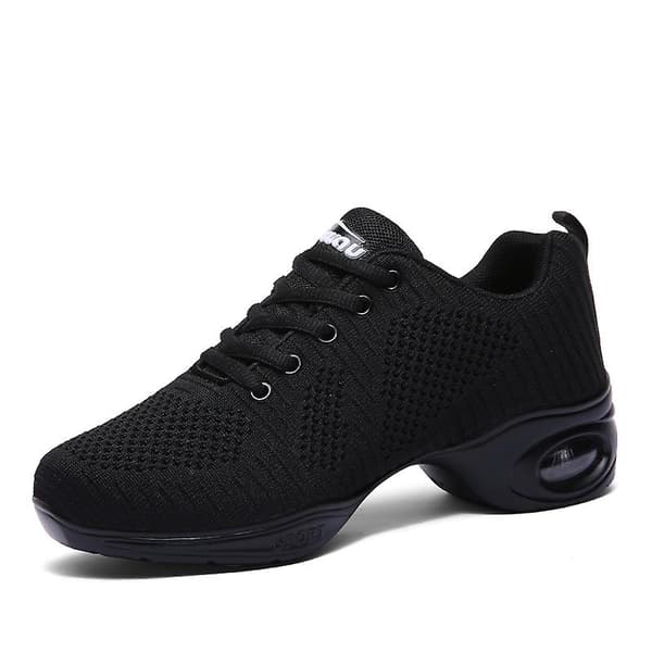 Damesko Åndbare Slip-On Dansesko Skridsikre Løbesko 2G1902 Sorte Black 40