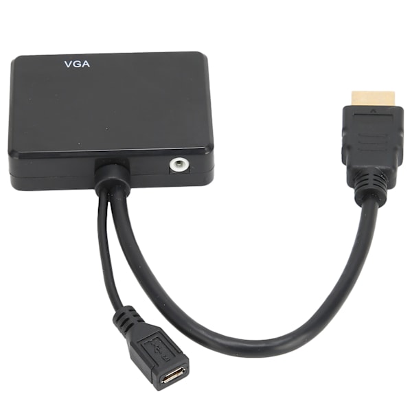 High‑Definition Multimedia Interface - High‑Definition Multimedia Interface‑VGA-muunnin, musta
