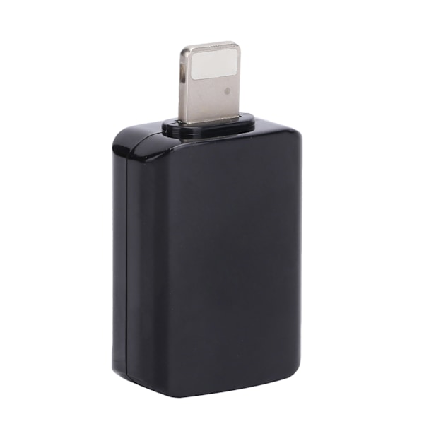 USB3.0 OTG-adapterkontaktkonverter Passar för IOS Mobiltelefon Snabb Dataöverföring Svart