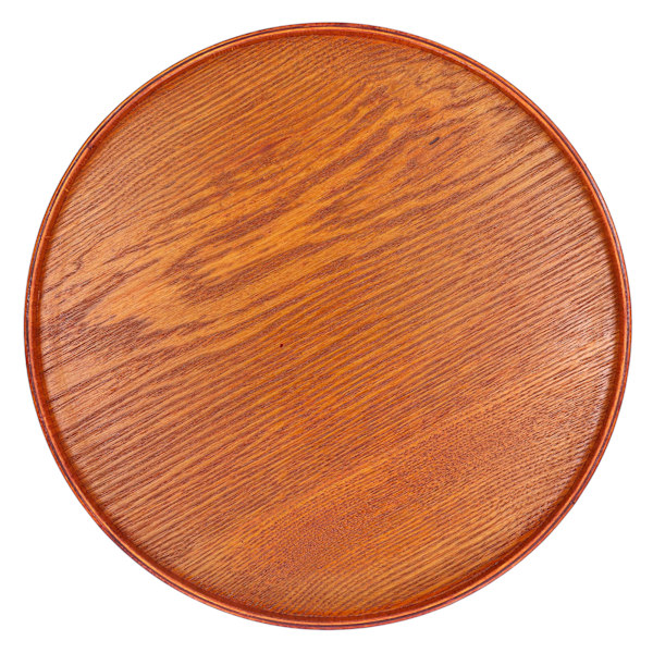 Serveringsbrett i tre Rund Slitesterk Enkel Elegant stil Bred applikasjon Blank overflate Stabil struktur Trebrett 21cm