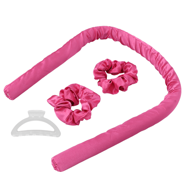 Curling Foam Hårrulle Varmefri Hårruller Pandebånd DIY Sove Hår Curling Tool Rose Red