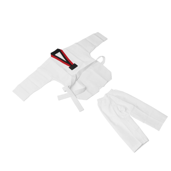 Barn Vit Taekwondo Uniform TKD Kostymer Kläder WTF Karate Judo Taekwondo Dobok Kläder