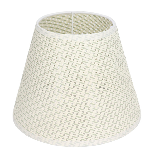 PE vävd bordslampsskärm Beige Slitstark vävd lampskydd för E27 E14 kaliber lamphållare