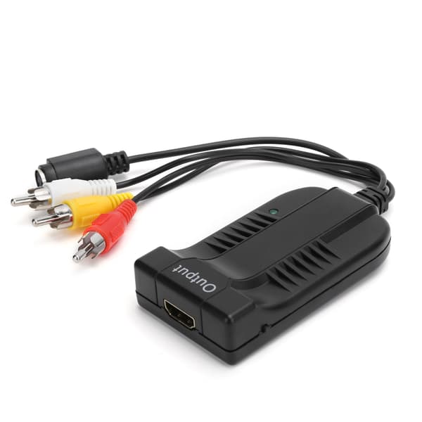 Z51B CVBS SVIDEO till HDMI-omvandlaradapter Stöder 720P 1080P Högupplöst Plug and Play