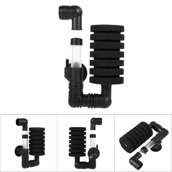 New Biochemical Sponge Air Pump Aquarium Filter with Suction Cup (Single Head Filter)