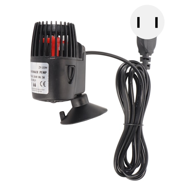 Akvarium Bølgemaker 360 grader justerbar Ultralyd fiske tank Powerhead-pumpe Neddykbar sirkulasjonspumpe US-kontakt 110V