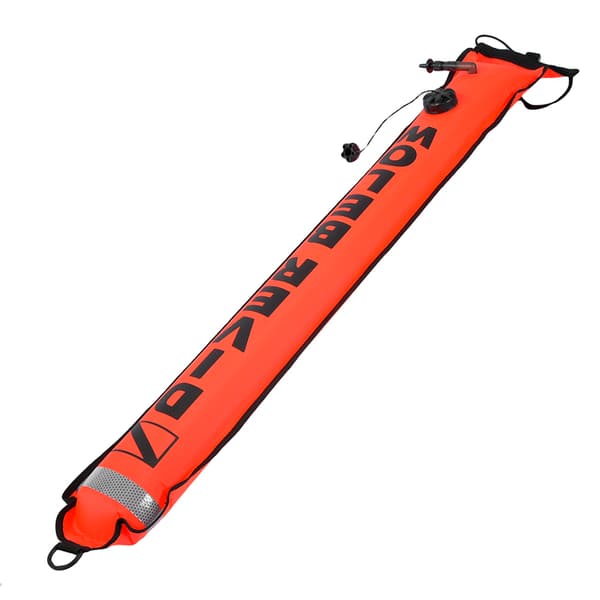 5FT High Visibility Inflatable Diving SMB Surface Signal Marker Buoy (Red)