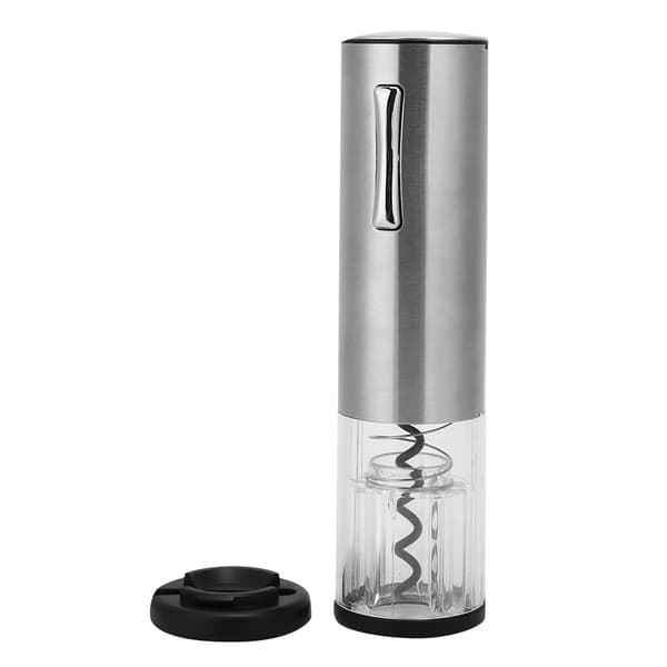 USB Rechargeable Smart Electric Wine Opener Fully Automatic Bottle Opener Silver