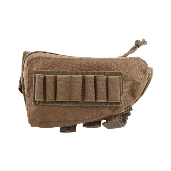 Nylon gevær ammunisjonsposeholder Jaktgevær Shotgun Cheek Pouch (khaki)