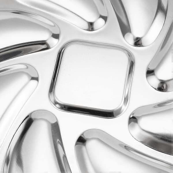 【LD】Ostronfat Ostronserveringsbrickor Rostfritt Stål Ostronfat Ostronskal Silver
