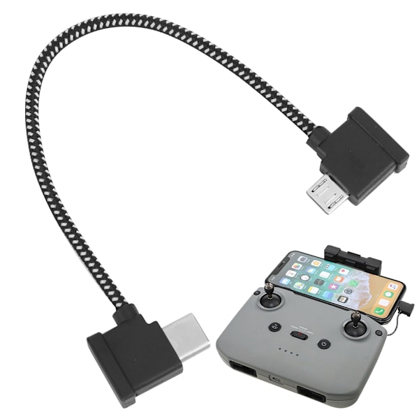 Fjärrkontroll Typ C till Micro USB Transmission Wire Kabel Passar för Mavic AIR 2