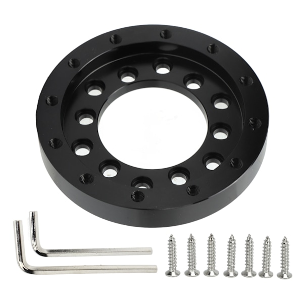 Ratadapter Sort Plade CNC Aluminiumlegering til Logitech G25 G27 G29 G920 13 14in Rat 73mm/2.87in