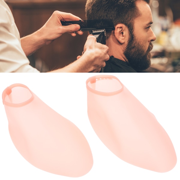 Silikon Elastisk frisyr Skoöverdrag Tvättbar Dammtät Skor Protector för frisör Rosa