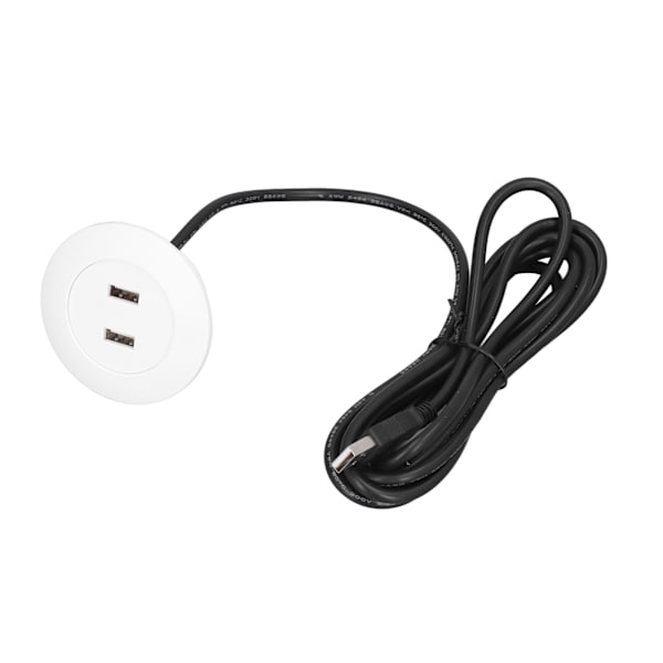 Sofa USB-laderuttak Flush Mount Installasjon Dobbel USB-laderporter Uttak for hjemmebruk Hvit