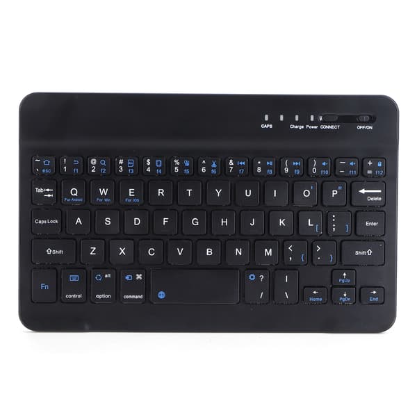 Mini Bluetooth Tastatur Sort Mini 7-Tommer Bærbar 59-Tasters Computertilbehør HB030B