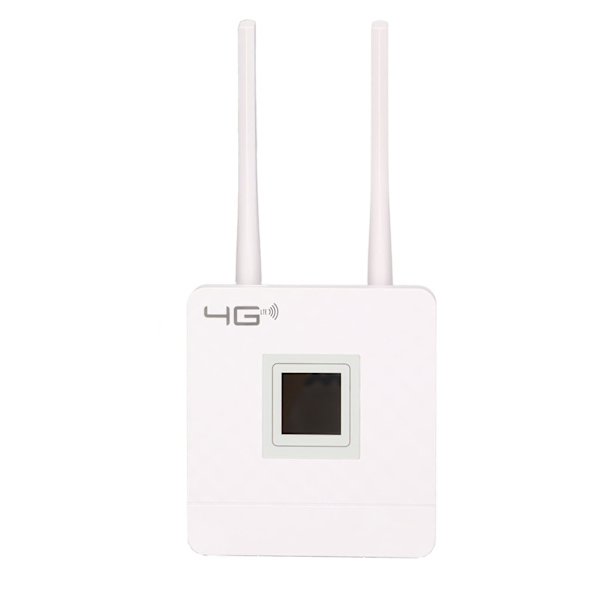 4G LTE CPE-router 150 Mbps DC 12V 1A 50 til 60Hz RJ45-interface 4G trådløs router med 1,44-tommer smart LCD-skærm AC 110‑240V EU-stik
