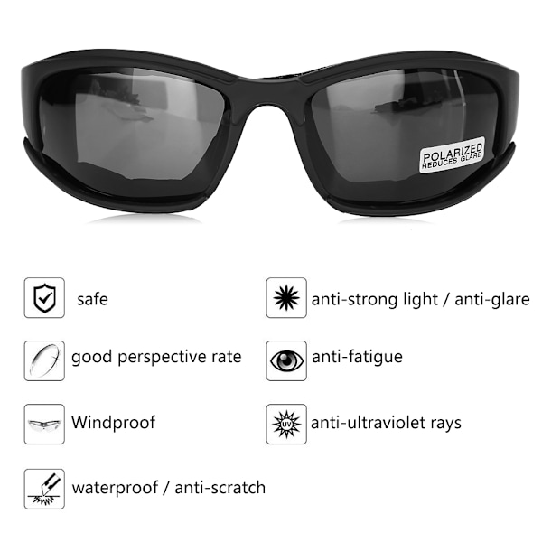 UV400 Military Goggles Polarisoivat Aurinkolasit 4 Linsit Pyöräilyyn Ulkoiluun Metsästykseen Ampumaan