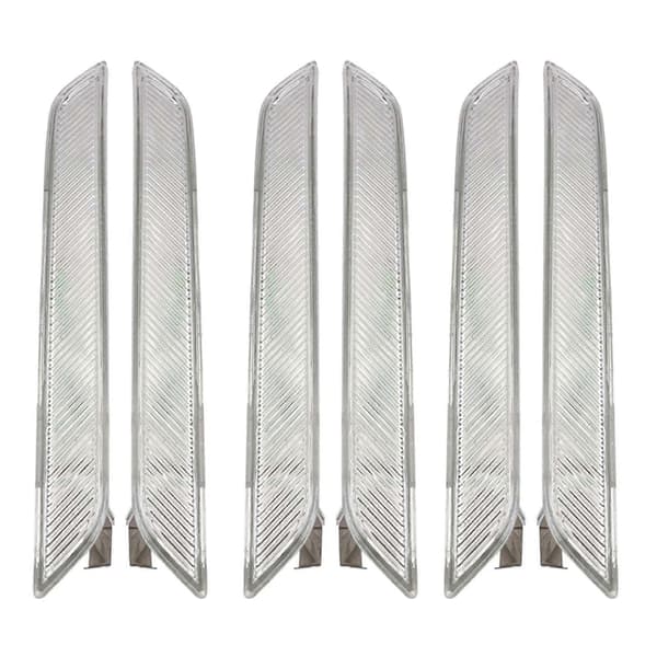 6 stk. Euro Clear Lens Forreste Kofanger Sidemarkeringsreflektorlamper til BMW E71 X6 E70 X5M 2008-2014 Erstatningssidemarkeringslys White