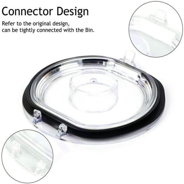 Erstatningslåg til støvbeholder til Dyson V7 V8 SV10 SV11, transparent, ABS