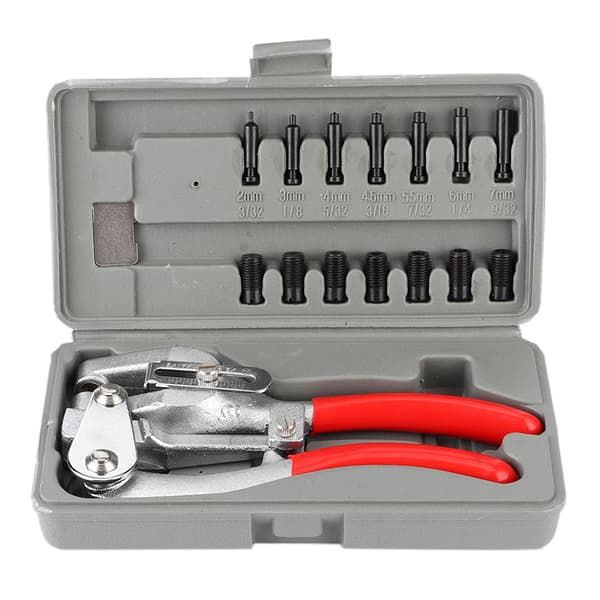 16pcs Multifunction Punch Pliers Manual Tools for Metal Brass Rubber Watch Strap Leather Plastic