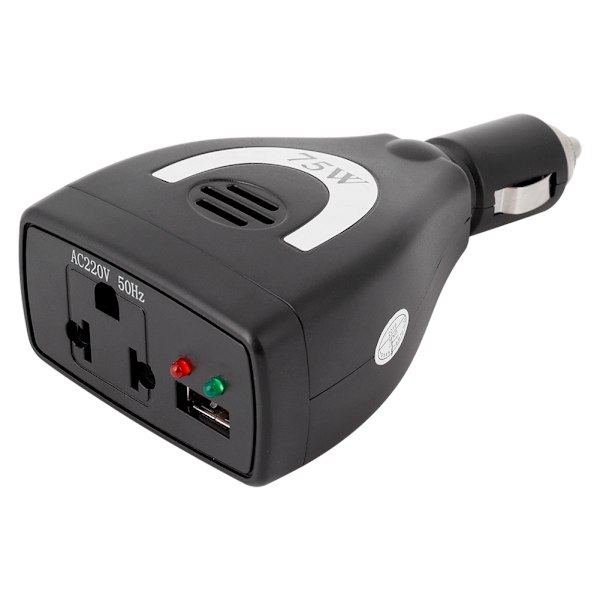 75W DC12V till AC 220V Bilström Invertor Konverterare USB Laddare Adapter