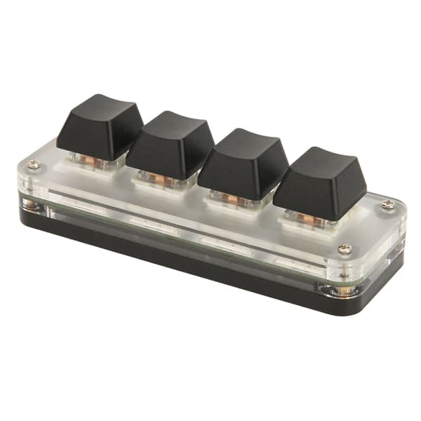 Bærbar USB-programmerbart mini-mekanisk tastatur med RGB og OSU-spiltaster