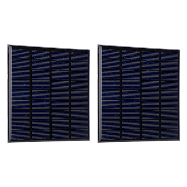 2pcs DC9V 2W Epoxy Solar Panels Polysilicon Battery Toys Charger Module with 100cm Cable