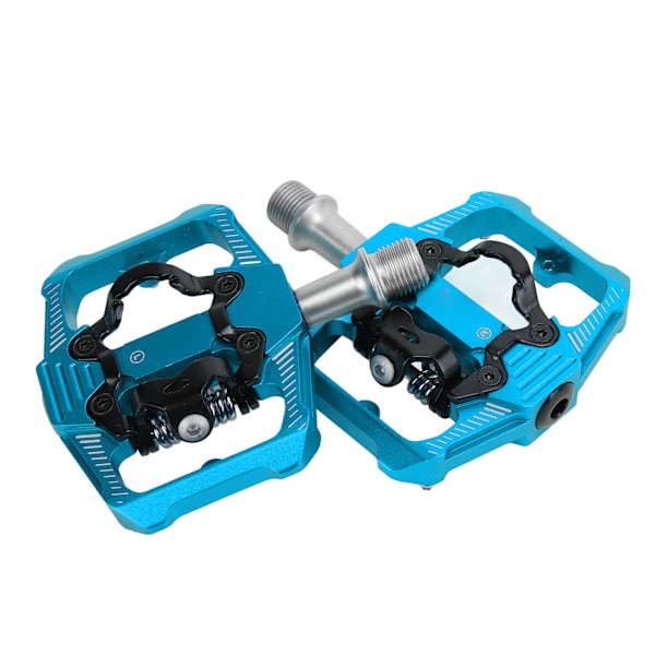 Cykelpedal med dobbelt funktion Flade clipless klodser 3 forseglede lejer MTB-cykelpedal til SPDBlue