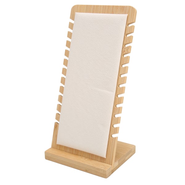 Halsband Display Stativ Avtakbar Stabil Base Frittstående Smykkeholder Verktøy for 12 Kjeder Beige