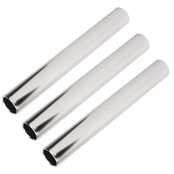 3st aluminiumlegering banfältstafettbatonger Spårbatonger Raceutrustning för löparlopp Team för löparlopp utomhus studentstafettevenemang Silver