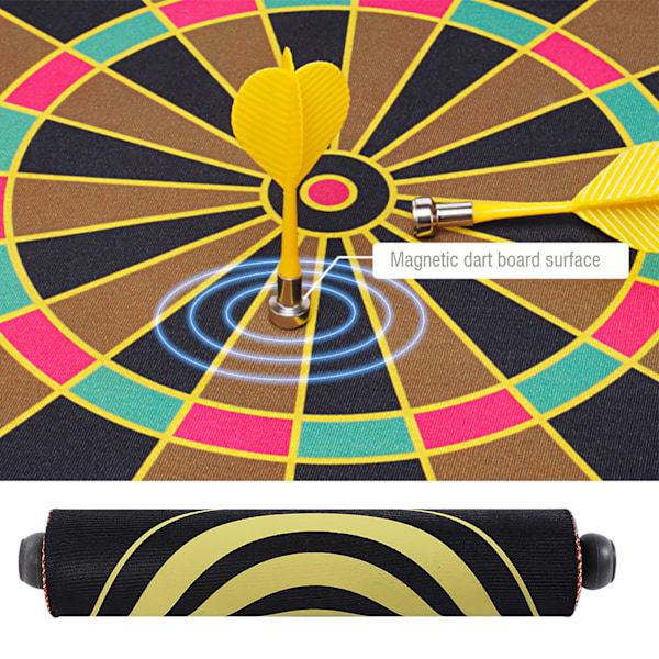 Magnetisk vändbar darttavla Magnet Dart Target Toy Barn Familj Fritidssport