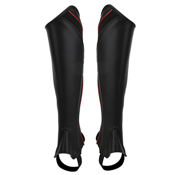 2ST Professionella hästsportdamasker Ridning Skyddsläderleggings BlackM