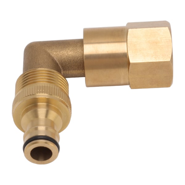 Slangealbuekobling Messing 3/4 tommer innvendig gjenger Universal Rotasjonsrør Albue Adapter God tetningsnippelsett for vanning