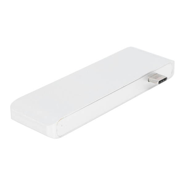 Typ C Adapter 5 i 1 lagringskortläsare Multiport Adapter Usb 3.0 Dockningsstation för OS X Laptop Silver
