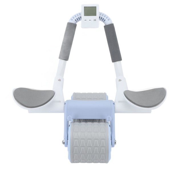 Timer Rebound Ab Wheel Styrkelse af kernemuskler Mave Core Udstyr Roller med timer til Hjem Blå