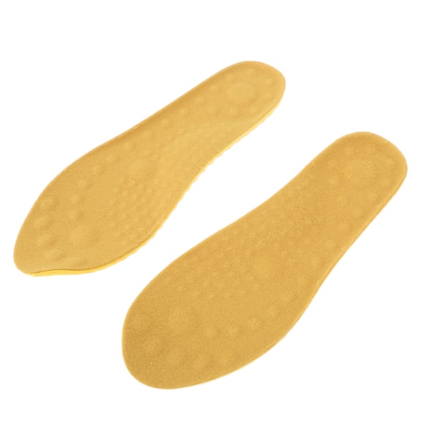 4 ST varme skoinnlegg for menn og kvinner PU-fleece Pustende Komfortable isolerende termiske fotinnlegg for vinter 39-40 Gul