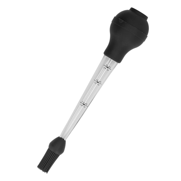 Kalkun Baster med Saucebørste Grill Olie Dryp Krydderier Værktøj Sauce Nål Sort