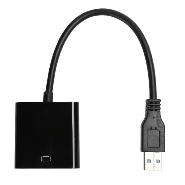 USB 3.0 til VGA Adapter Kabel 1920x1080 Audio Video Konverter 5.0Gbps til Windows 7/8/10