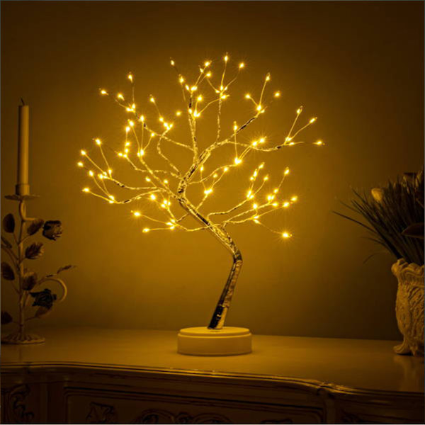 LED-Bonsai 4 väriä Valoa 108 LED-lampulla Koti Sisustus Kaukosäätimellä