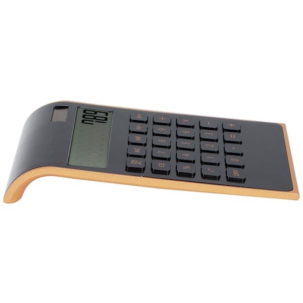 Kannettava 10-numeroinen laskinkone Ultrathin Solar Powered Laskinkone Kotitoimisto Business LCD-näyttö Musta