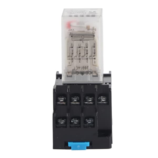 Mini elektromagnetisk relæ til mellemtrin med base til fabriksværksteder HH54P(MY4NJ)